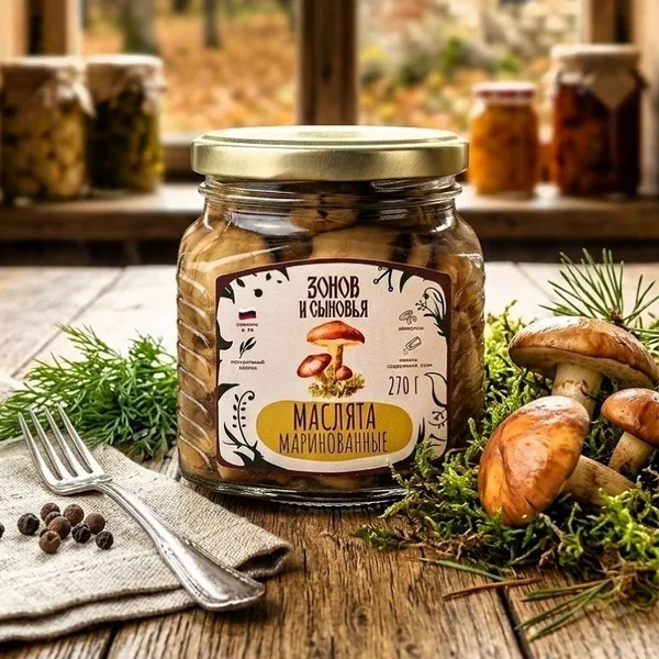 Маринованные Маслята