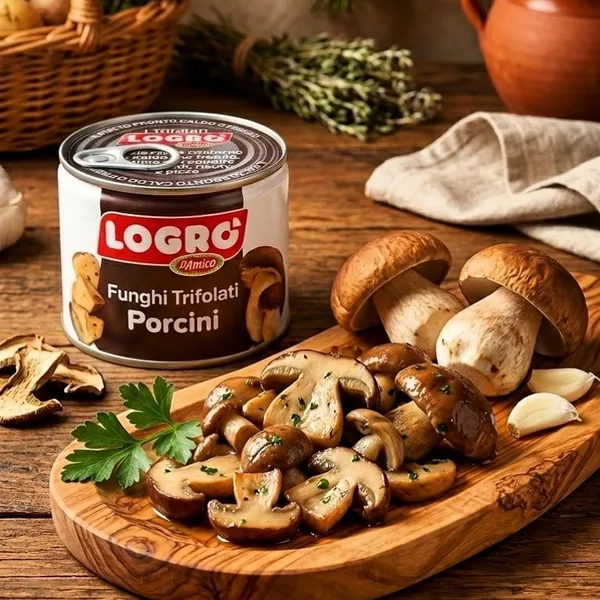 Белые грибы Logro Porcini Trifolati