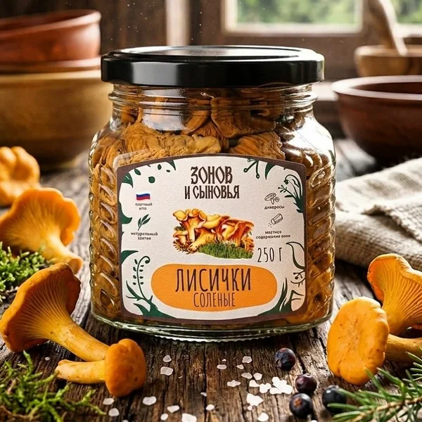Солёные лисички «Зонов и сыновья»