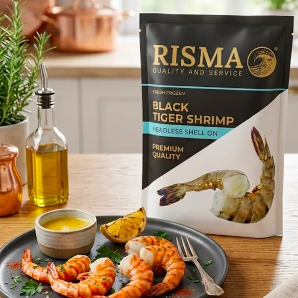 Чёрная тигровая креветка RISMA 8/12