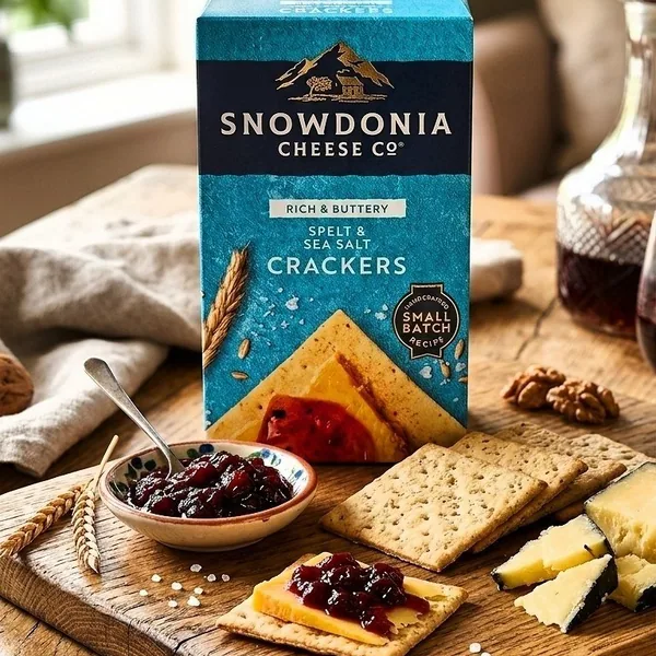 Крекеры Snowdonia со спельтой и морской солью